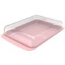 Porta Frios Com Tampa Queijeira Pote Para Queijo Presunto Cozinha Rosa - 6