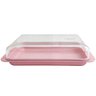 Porta Frios Com Tampa Queijeira Pote Para Queijo Presunto Cozinha Rosa - 1