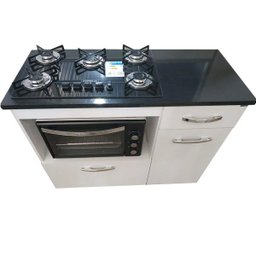 Kit Balcão com Forno 48 Litros 110V e Fogão 5 Bocas - 5