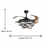 Ventilador de Teto Retrátil Luxuoso Cge-001b - 7