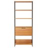Estante para Sala com Prateleiras Dalla Costa 100% Mdf Freijó/preto Fosco - 2