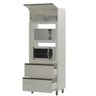 Torre Dupla para Fornos 2 Gavetas 1 Porta Basculante Off White Dalla Costa - 1