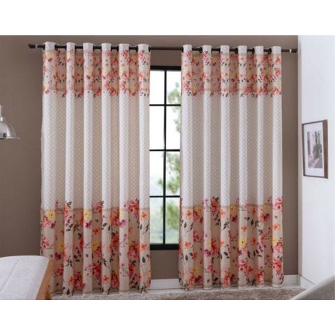 Cortina Para Sala Estampada 3,00x2,40m Janela Porta Praga Sultan