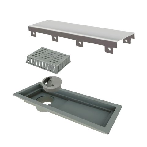 Ralo Linear Elleve Tiny 25cm Acabamento Inox Escovado - 2924rl