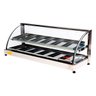 Estufa Quente Para Salgados Com 12 Bandejas Duplas Vidro Curvado - EOD12 - Edanca - 110v - 1