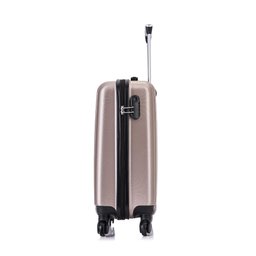 Kit Mala de Viagem de Bordo Londres Champagne+ Mochila Executiva Fuji Swiss Move - 4