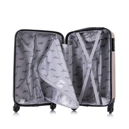 Kit Mala de Viagem de Bordo Londres Champagne+ Mochila Executiva Fuji Swiss Move - 3