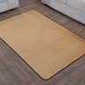Tapete Sala Quarto Pelúcia Antiderrapante 1,00M x 50cm - Bege - 1