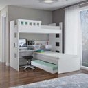Ver imagem 1 de Treliche Escrivaninha com Grade de Proteção Mdf U2316819 Branco Foscarini