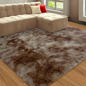 Tapete Sala/Quarto Felpudo Atrativo 2,00Mx3,00M Caramelo Casa Dona