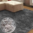 Ver imagem 4 de Tapete Sala/Quarto Felpudo Atrativo 2,00Mx3,00M Cinza Casa Dona