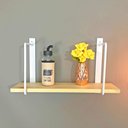 Ver imagem 3 de Prateleira de Parede Bracket Industrial 50cm Natural e Branco