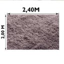 Ver imagem 4 de Tapete para Sala e Quarto Felpudo Cronos 2,00 x 2,40 M Cinza Casa Dona