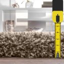 Ver imagem 3 de Tapete Sala/Quarto Felpudo Atrativo 2,00Mx3,00M Bege Casa Dona