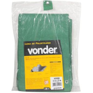 Lona de Polietileno Verde 3m X 3m Vonder