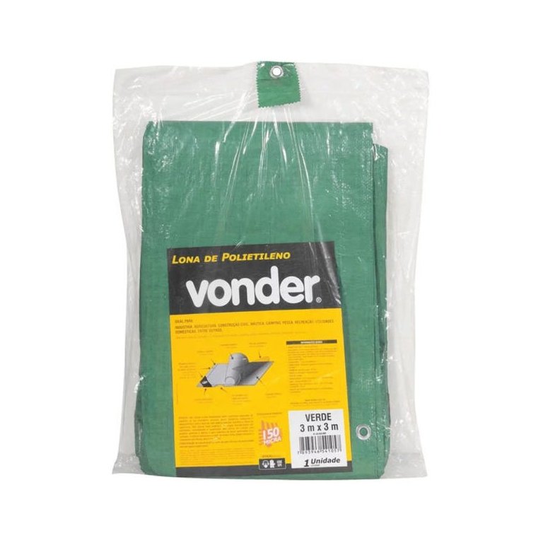 Lona de Polietileno Verde 3m X 3m Vonder Lona de Polietileno Verde 3m X 3m Vonder