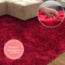 Ver imagem 2 de Tapete Sala/Quarto Felpudo Atrativo 2,00Mx3,00M Vermelho Casa Dona