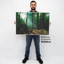 Ver imagem 3 de Quadro Decorativo em Canvas Floresta Verde TaColado Moldura Madeira 90 x 60cm