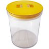 Pote Grande Tampa Hermética Para Mantimentos 3L Em Acrílico Amarelo - 4