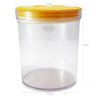 Pote Grande Tampa Hermética Para Mantimentos 3L Em Acrílico Amarelo - 3