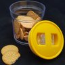 Conjunto 3 Potes Tampa Hermética Para Mantimentos Acrílico Amarelo - 6