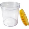 Conjunto 3 Potes Tampa Hermética Para Mantimentos Acrílico Amarelo - 5