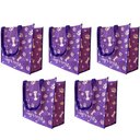 Ver imagem 1 de Bolsa Ecologica Ecobag Kit 5 Uni Sacola Ombro Mercado Compras