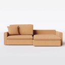 Ver imagem 6 de Sofá Cama Bélgica Retrátil e Reclínável 2,10m em Boucle Sheep Gold Mostarda - Home Mobily