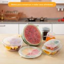 Ver imagem 5 de Kit 6 Tampas de Silicone Universal Panelas Vasilhas Lavável