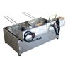 Fritadeira Elétrica De Batata Frita 2 Cubas 10 Litros Óleo 2 Cestos 220v - Ital Inox - 4
