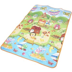 Tapete de Atividade Bebe Infantil Emborrachado 2x1 Recreação 1,20x1,80m Importway Bwti-1812
