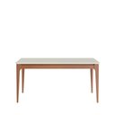 Ver imagem 2 de Mesa de Jantar Addar 160 cm - Natural c/ Vidro Off White