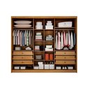 Ver imagem 3 de Guarda Roupa 3 Portas de Correr e 6 Gavetas Diamond/Londres Cumaru/Fendi 25 - Novo Horizonte