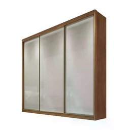 Guarda Roupa Arezzo 3 Portas 6 Gavetas Cor:cumaru Fendi - 3