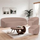 Ver imagem 1 de Kit Sofá Amore 3 Lugares e 2 Poltronas 180cm Rosa Mabe Magazine
