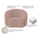 Ver mais imagens de Kit Sofá Amore 3 Lugares e 2 Poltronas 180cm Rosa Mabe Magazine