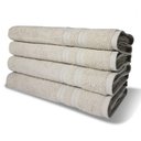 Ver imagem 1 de Kit 4 Toalhas de Banho 430g-m² Grande Super Grossa 80x150cm Itália Soft Bege
