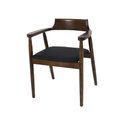 Ver imagem 2 de Cadeira de Jantar Restaurante Eventos Crosshatch Hiroshima Madeira com Assento Estofado Conforto