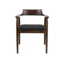 Ver imagem 3 de Cadeira de Jantar Restaurante Eventos Crosshatch Hiroshima Madeira com Assento Estofado Conforto