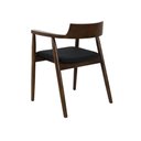 Ver imagem 5 de Cadeira de Jantar Restaurante Eventos Crosshatch Hiroshima Madeira com Assento Estofado Conforto