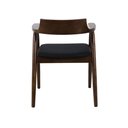 Ver imagem 1 de Cadeira de Jantar Restaurante Eventos Crosshatch Hiroshima Madeira com Assento Estofado Conforto