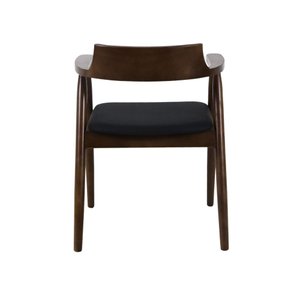 Cadeira de Jantar Restaurante Eventos Crosshatch Hiroshima Madeira com Assento Estofado Conforto