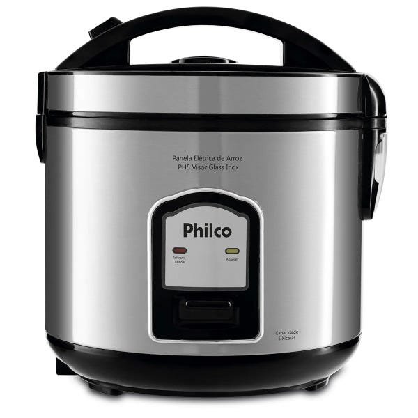 Panela de Arroz 5 Xícaras PH5P Visor Glass Inox 127V