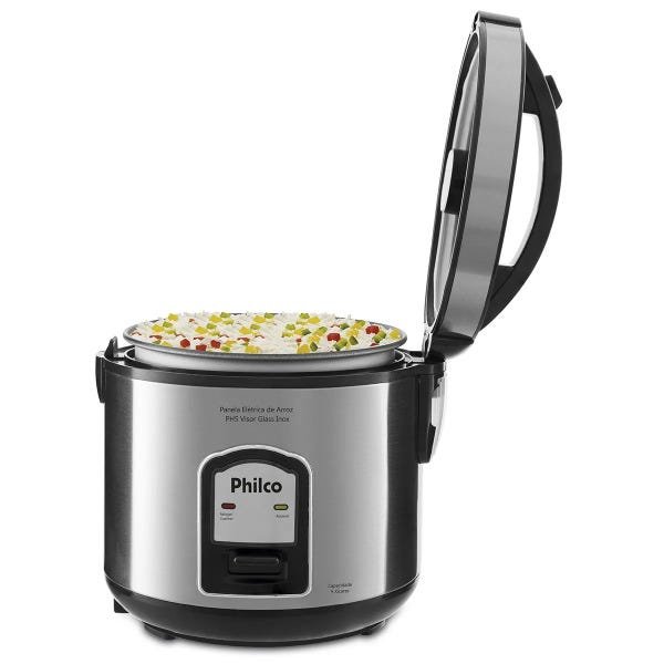 Panela de Arroz 5 Xícaras Ph5p Visor Glass Inox 127v - 5