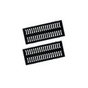 Ver imagem 1 de Kit 2 Ralo Grelha com Caixilho Aço Galvanizado Preto 20x50cm