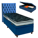Ver imagem 1 de Kit Cabeceira + Cama Box Bau + Colchão Solteiro D28 Conforto Paropas