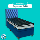 Ver imagem 4 de Kit Cabeceira + Cama Box Bau + Colchão Solteiro D28 Conforto Paropas