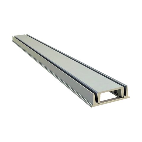 Grelha Linear Invisível Oculta com Caixilho Bege 100x8cm G.D.A. INDUSTRIA E DISTRIBUIDORA DE FUNDIDO