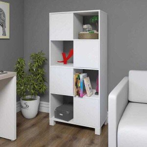 Estante para Livros Wally - Branco - Artany
