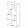 Estante para Livros Wally - Branco - Artany - 7
